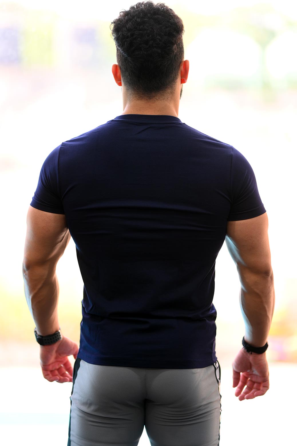 Flex Cotton Tshirt Navy