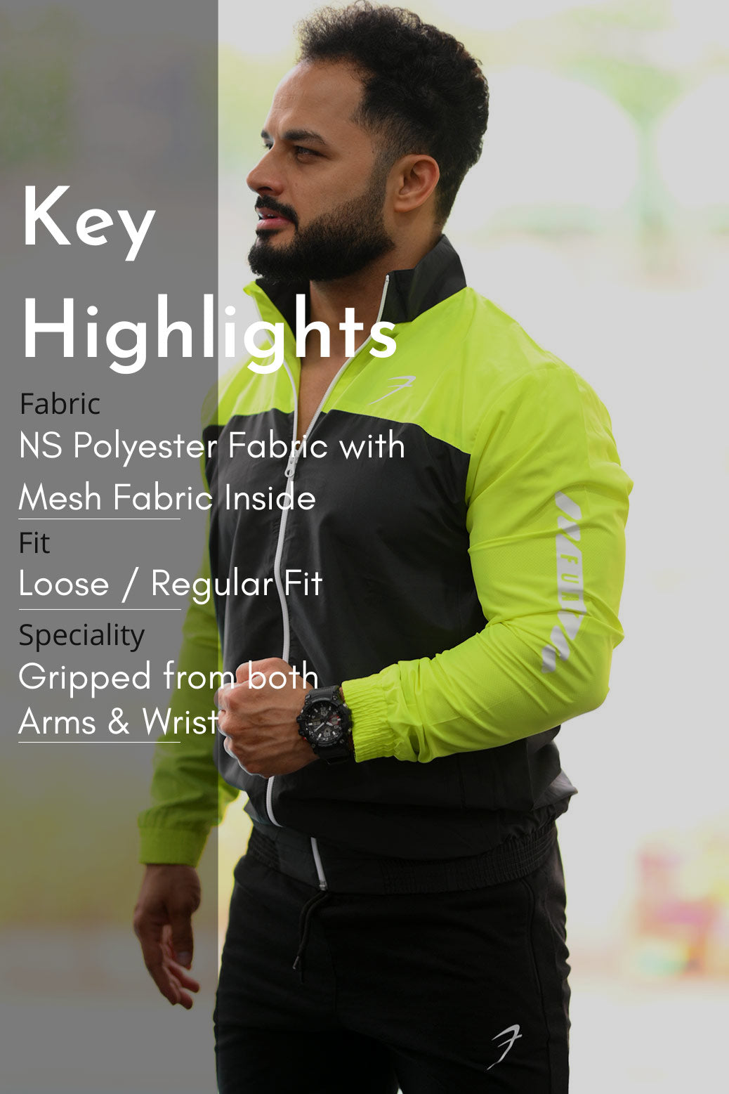 Trainer Jacket Neon Green