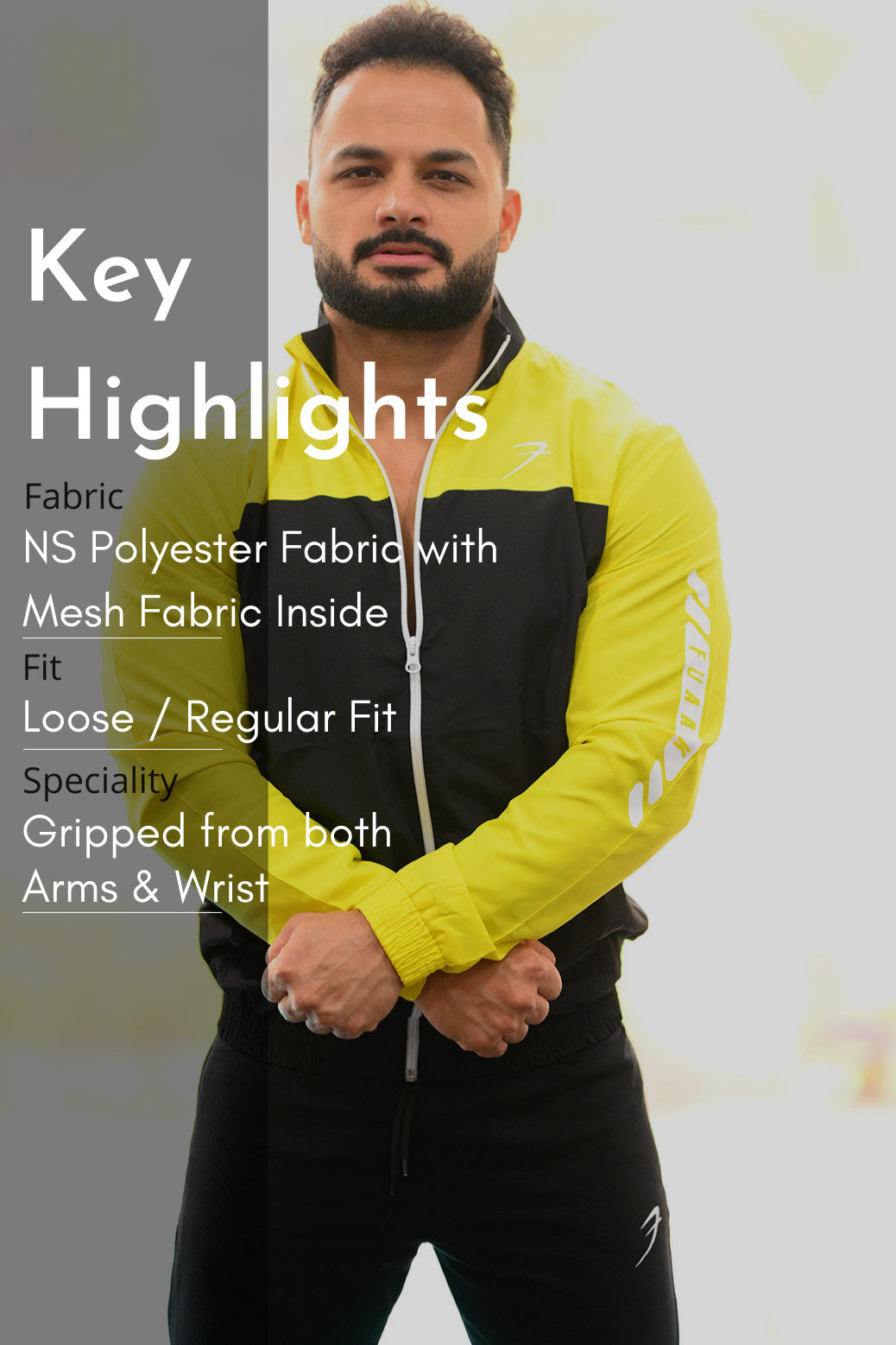 Trainer Jacket Neon Yellow