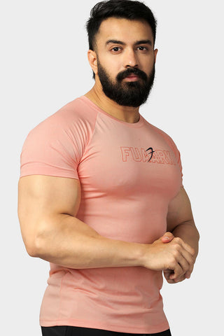Bold Melange T-shirt Pink