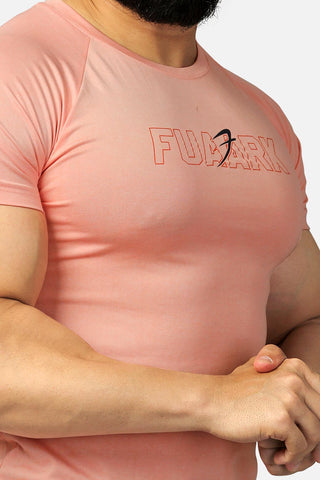 Bold Melange T-shirt Pink