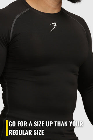 Compression Fullsleeves T-shirt Black