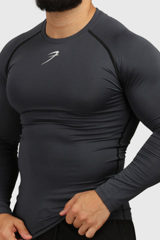 Compression Fullsleeves T-shirt Grey