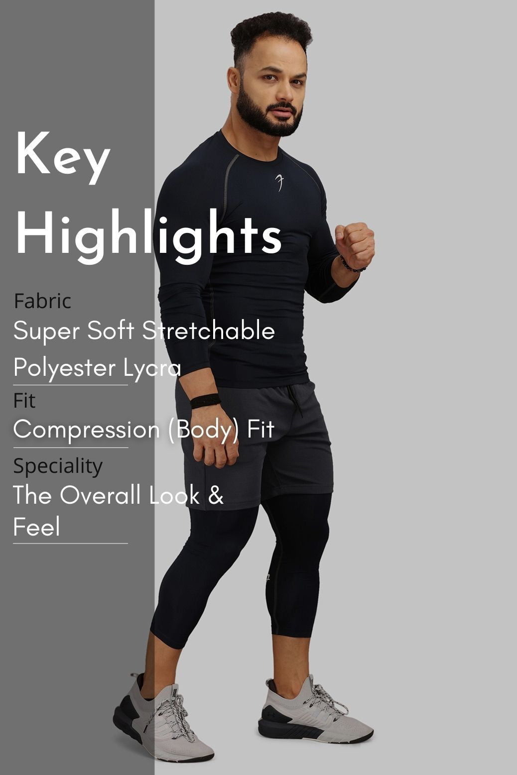 Compression Fullsleeves T-shirt Navy