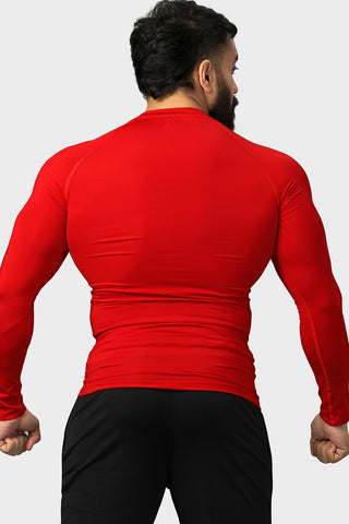 Compression Fullsleeves T-shirt Red