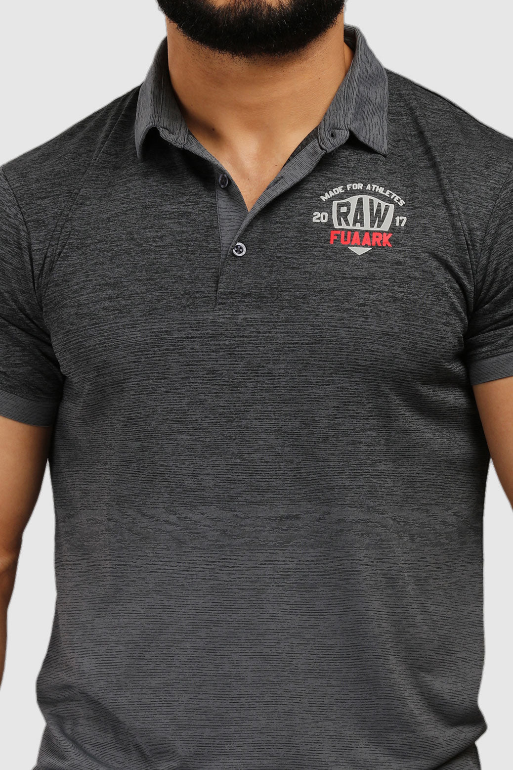 Raw Polo Slim Fit Tshirt Grey