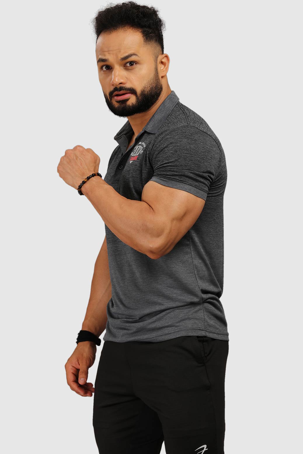 Raw Polo Slim Fit Tshirt Grey