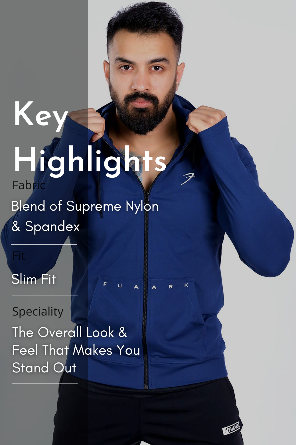 Signature Nylon Jackets Blue