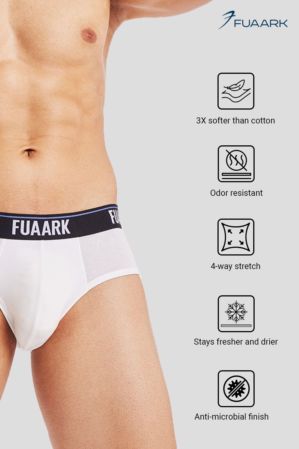Ultra Soft Modal Brief White