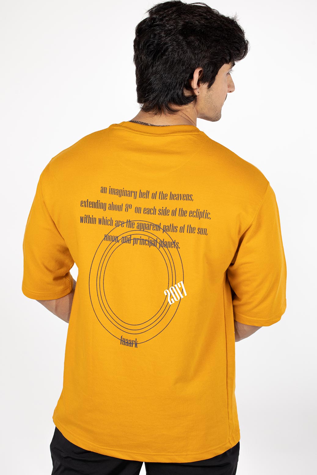 Zodiac Oversized Tshirt Mustard