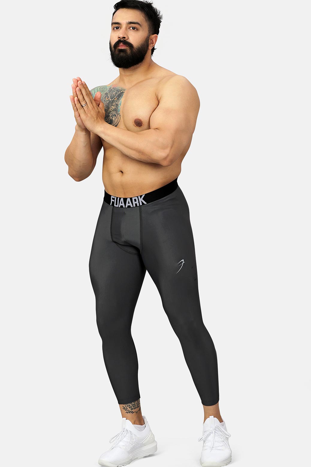 Nylon Compression Tights Grey
