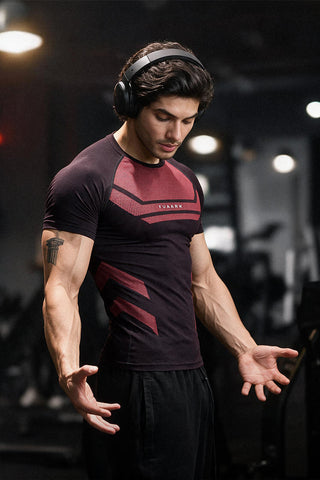 Flux Seamless T-shirt Black/Red