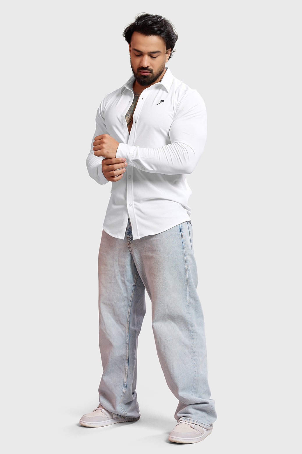 Aero Fullsleeves Shirt White