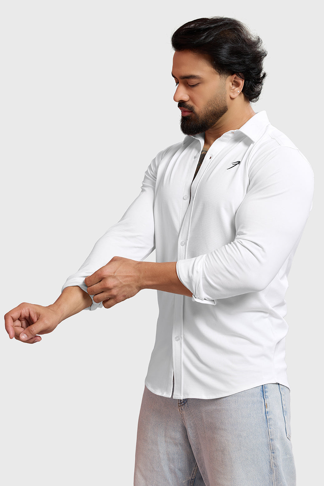 Aero Fullsleeves Shirt White