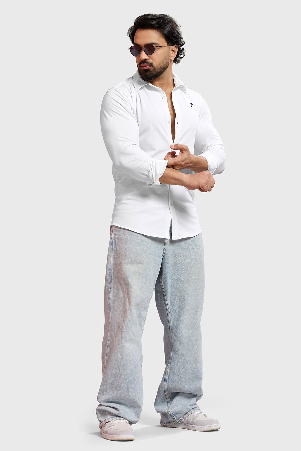 Aero Fullsleeves Shirt White