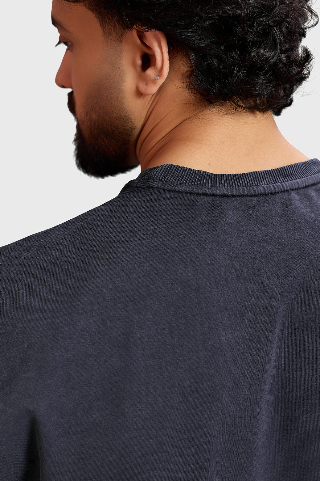 Restricted Washed Capsleeve Tank Dark Grey