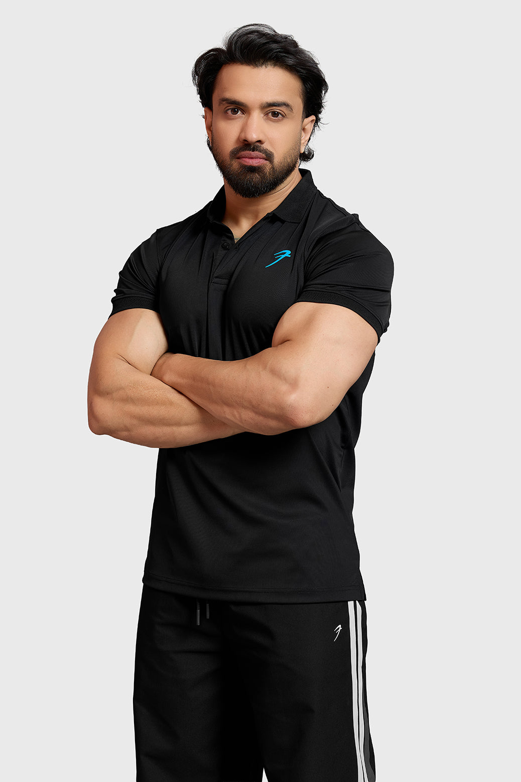 Obsidian Polo T-shirt Black