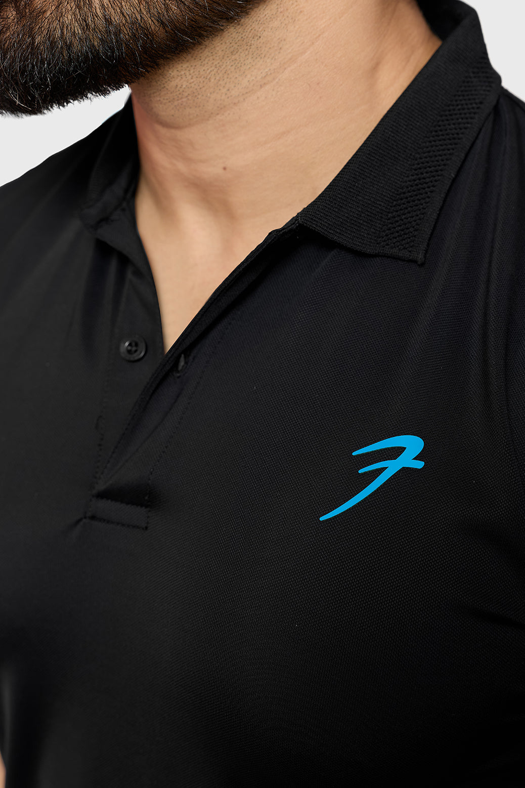 Obsidian Polo T-shirt Black