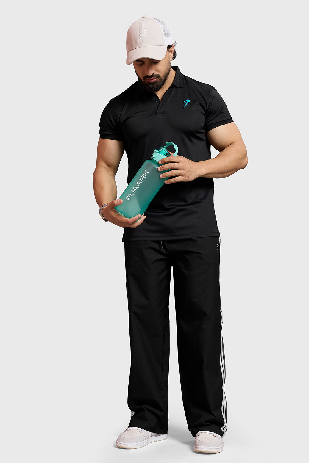 Obsidian Polo T-shirt Black