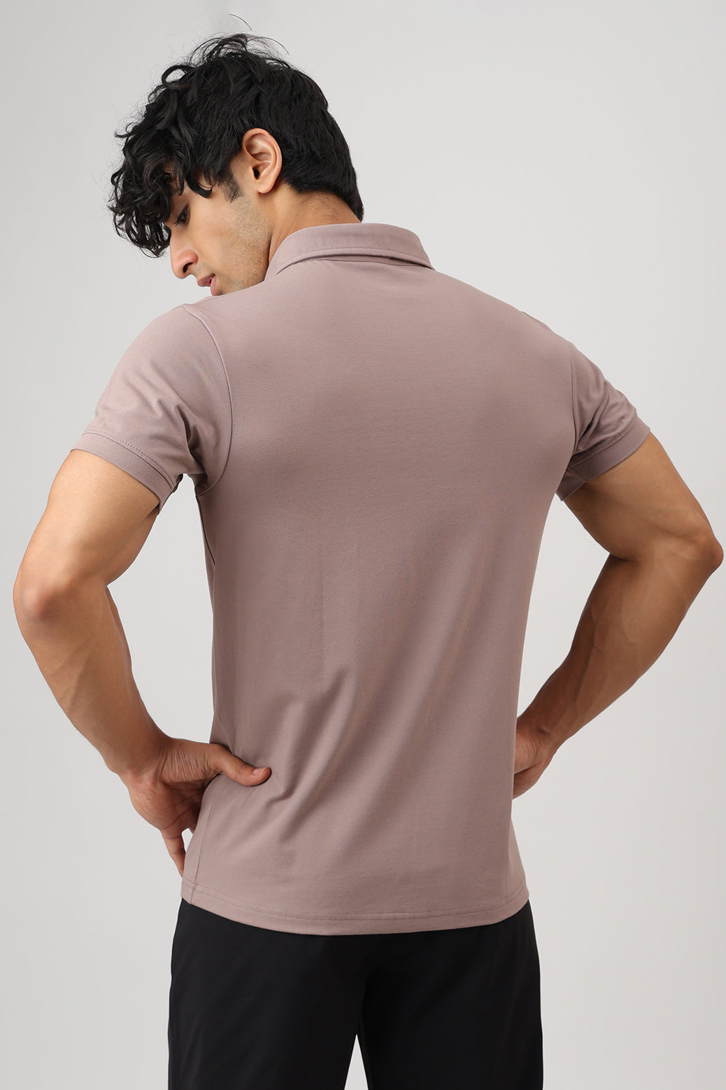 Polo T-shirt Pastel Brown