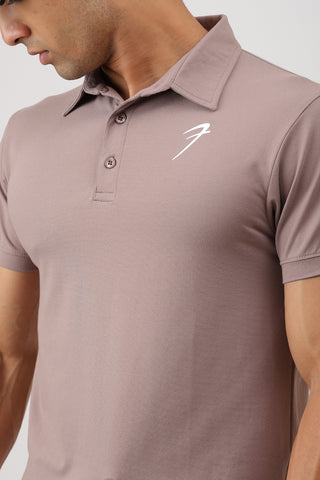 Polo T-shirt Pastel Brown