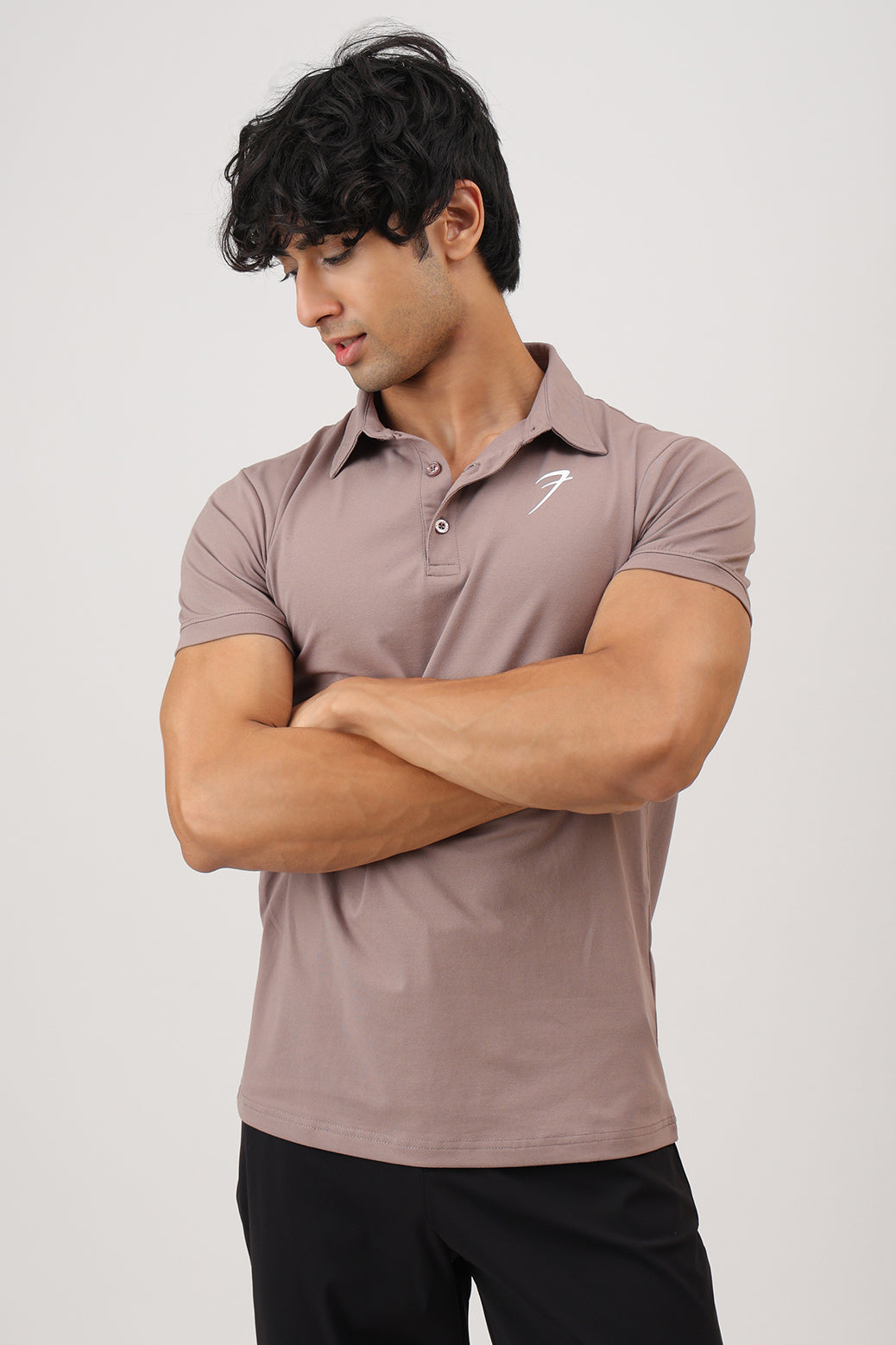 Polo T-shirt Pastel Brown
