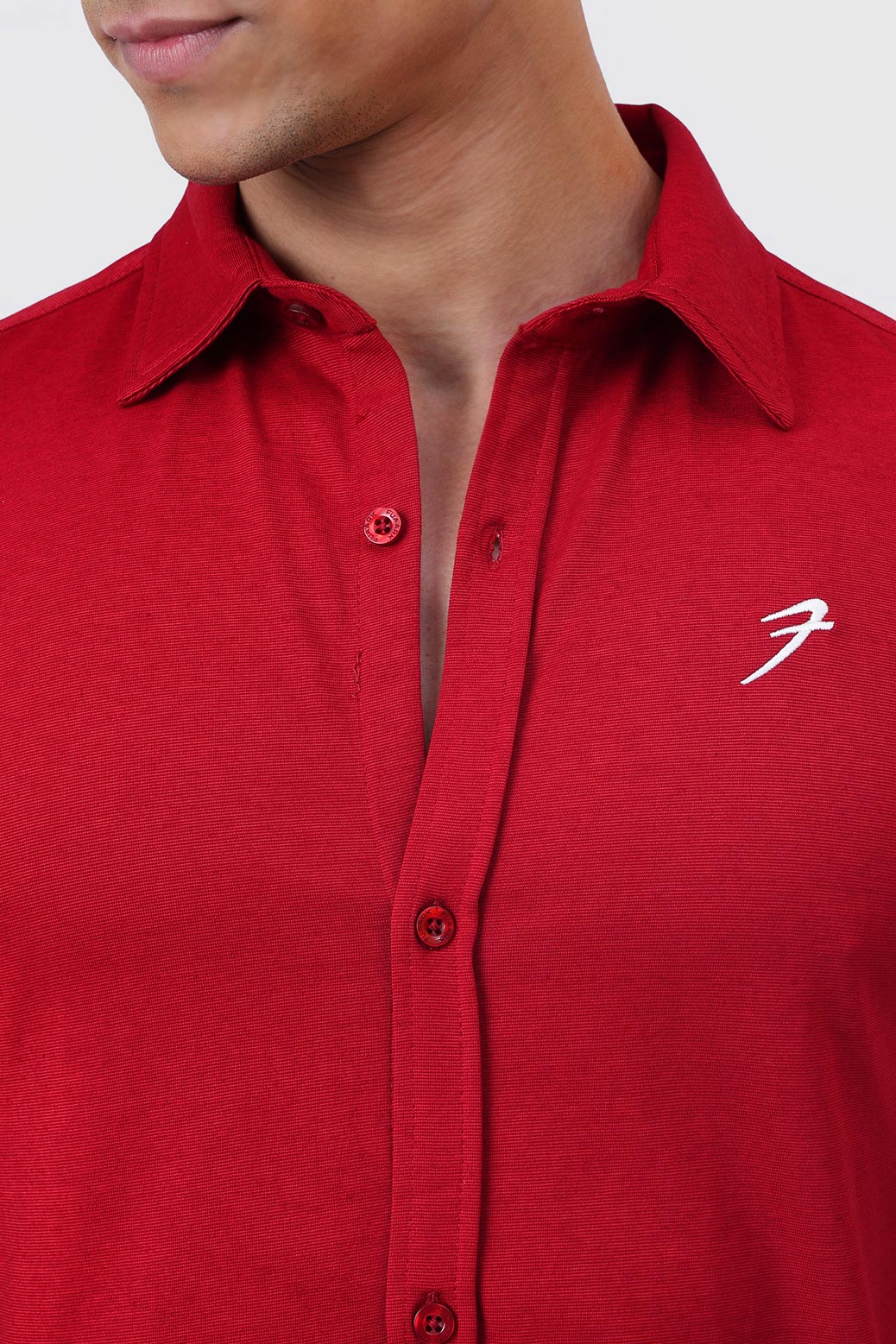 Aero Fullsleeves Shirt Deep Red