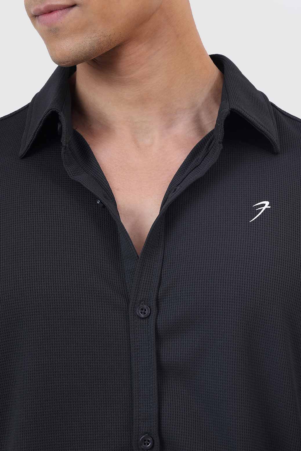 Foundation Fullsleeves Shirt Black