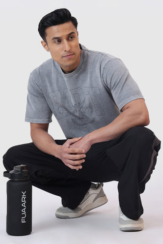 Shadow Washed Oversized T-shirt Light Grey