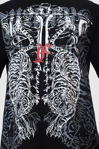 Twin Fangs Oversized T-shirt Black