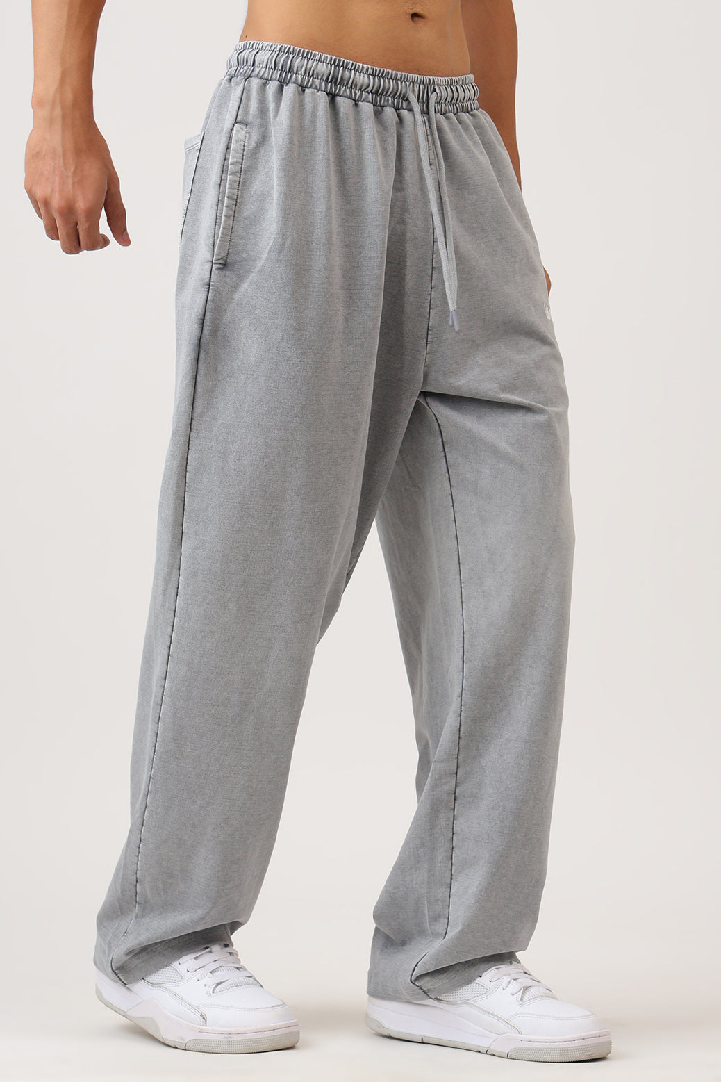 Raw Washed Loose Tracks Light Grey/White