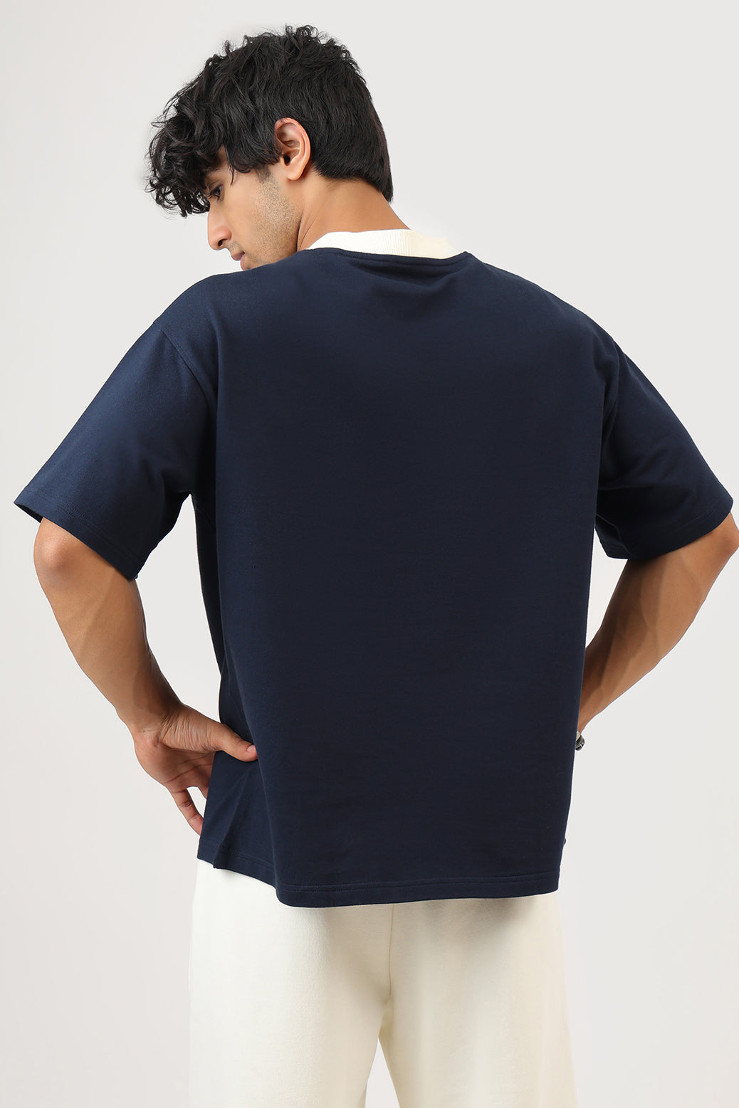 Heavyweight Oversized T-shirt Navy