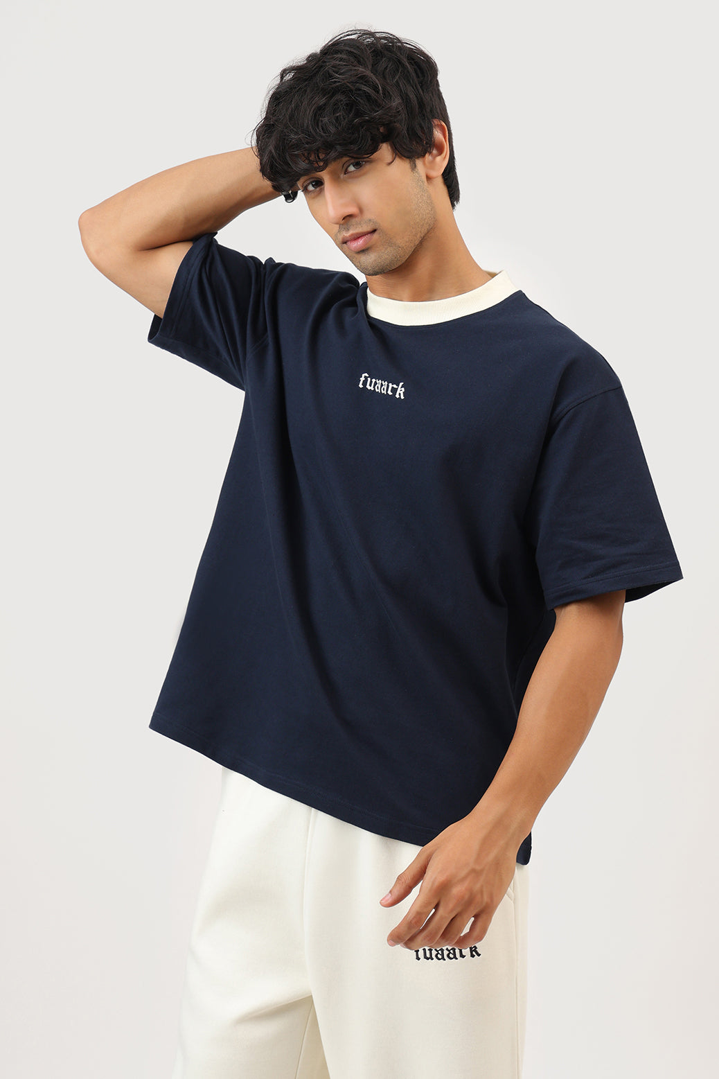 Heavyweight Oversized T-shirt Navy