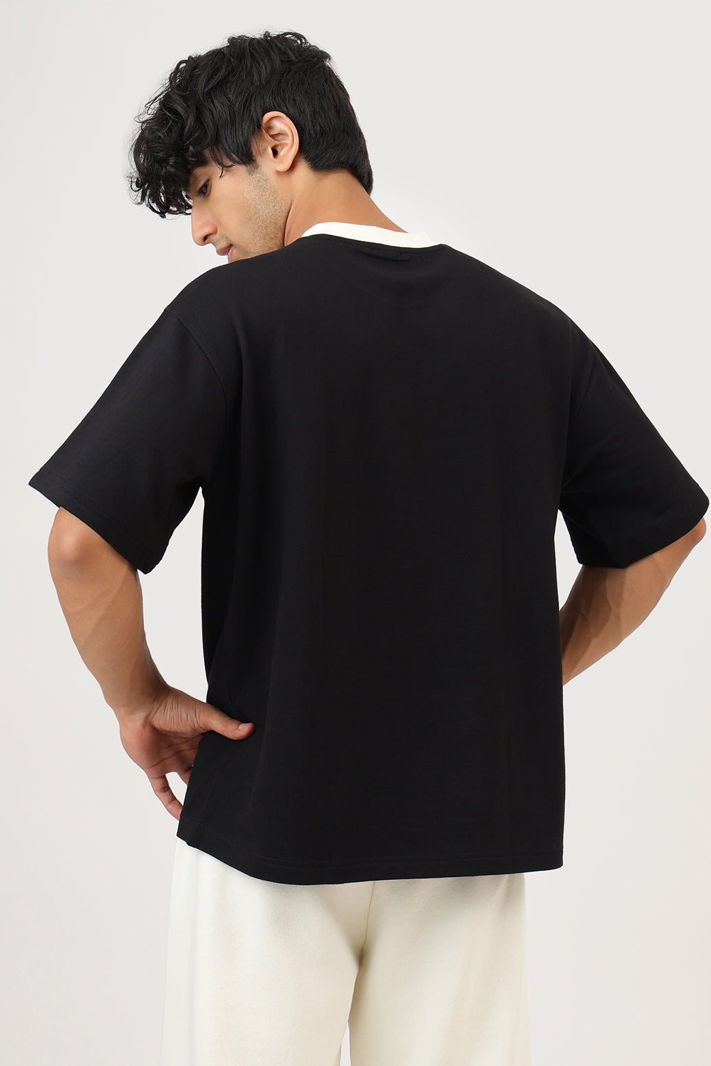 Heavyweight Oversized T-shirt Black/Off-White