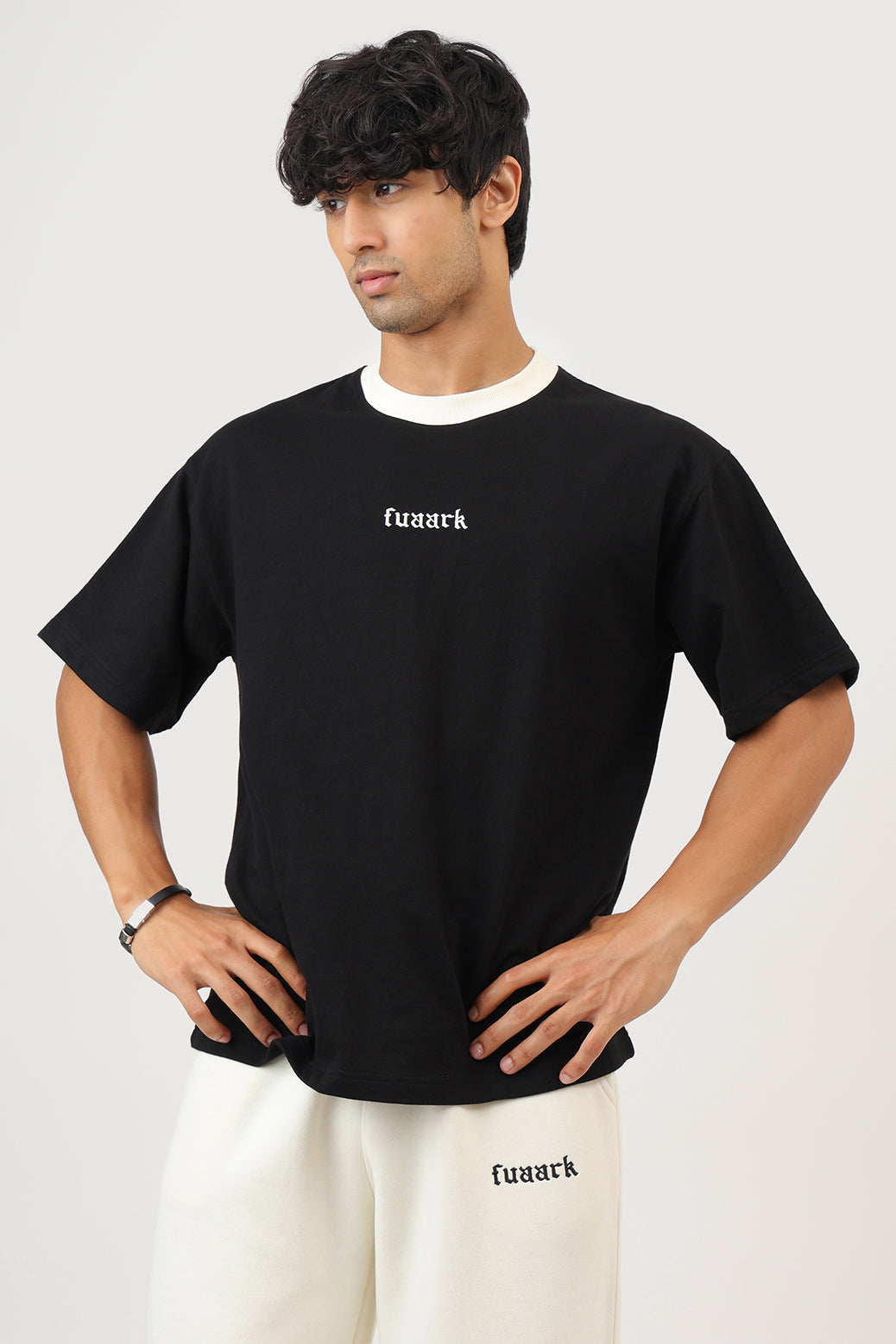 Heavyweight Oversized T-shirt Black/Off-White