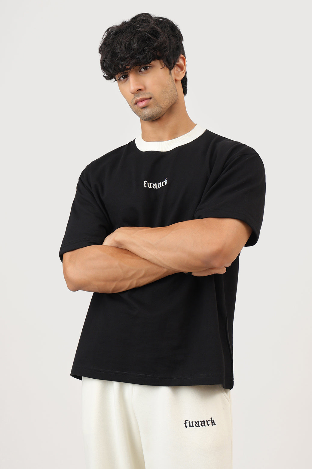 Heavyweight Oversized T-shirt Black/Off-White