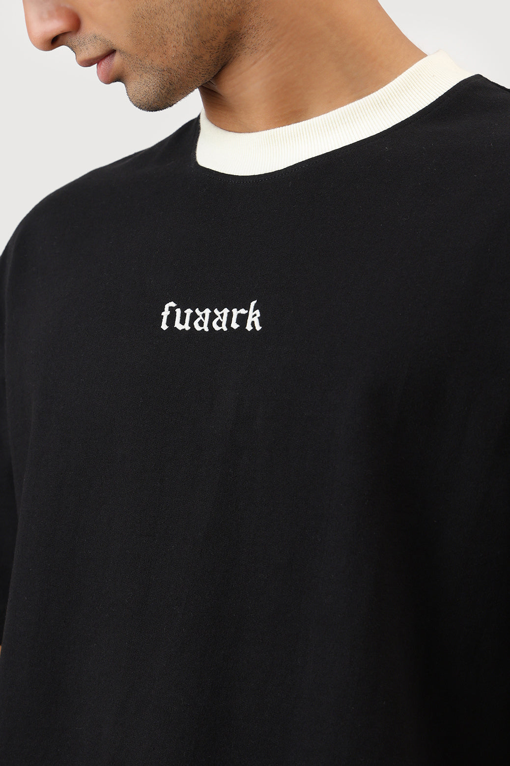 Heavyweight Oversized T-shirt Black/Off-White