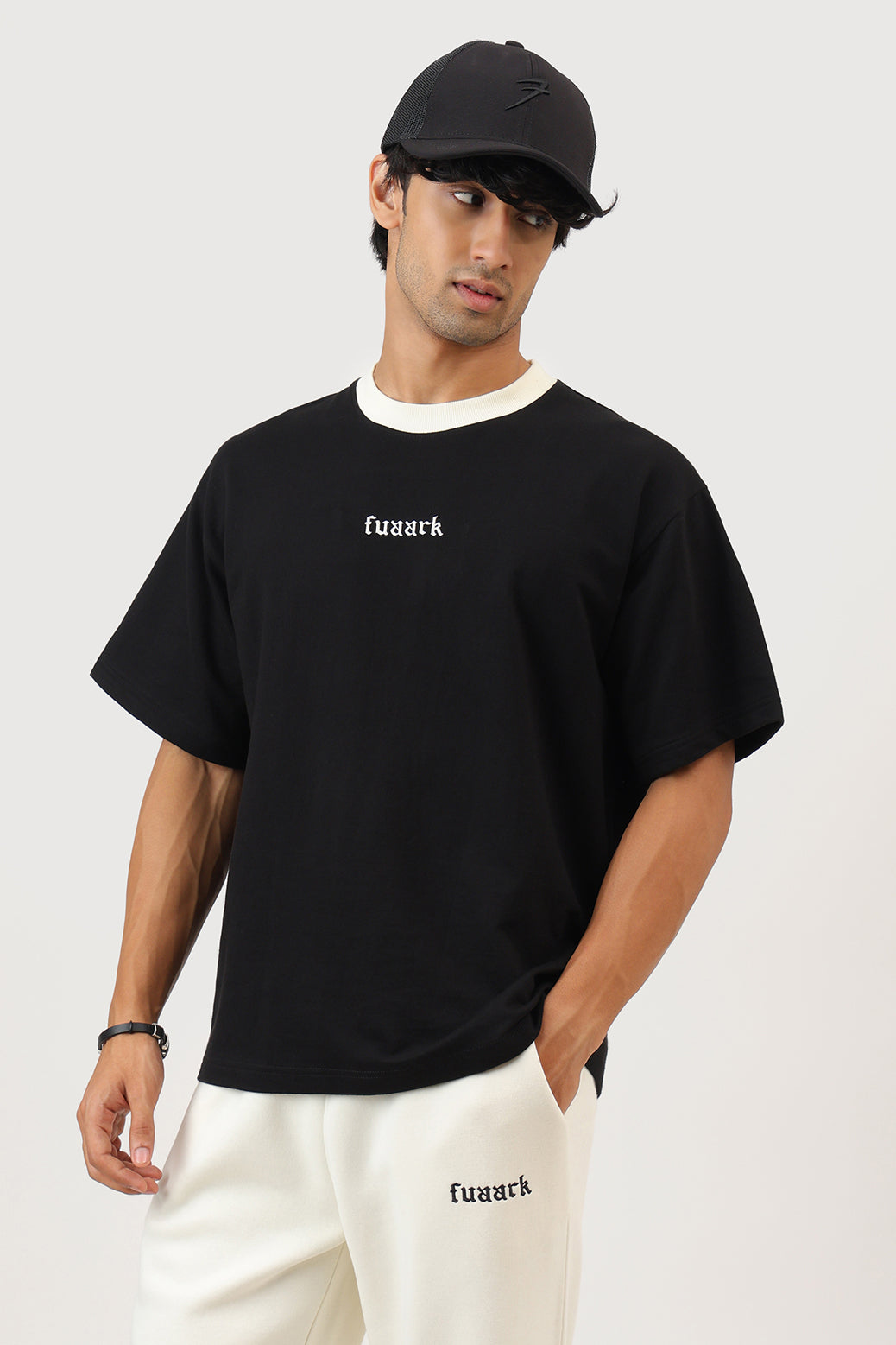Heavyweight Oversized T-shirt Black/Off-White