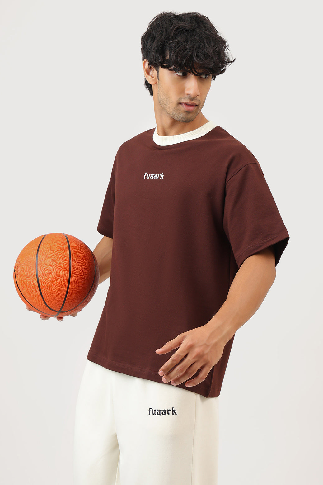 Heavyweight Oversized T-shirt Brown