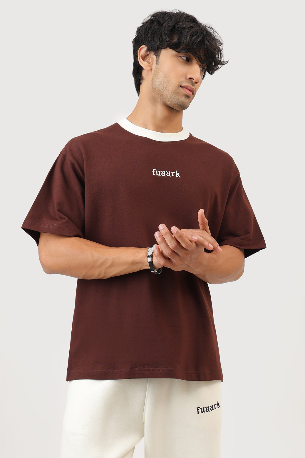 Heavyweight Oversized T-shirt Brown
