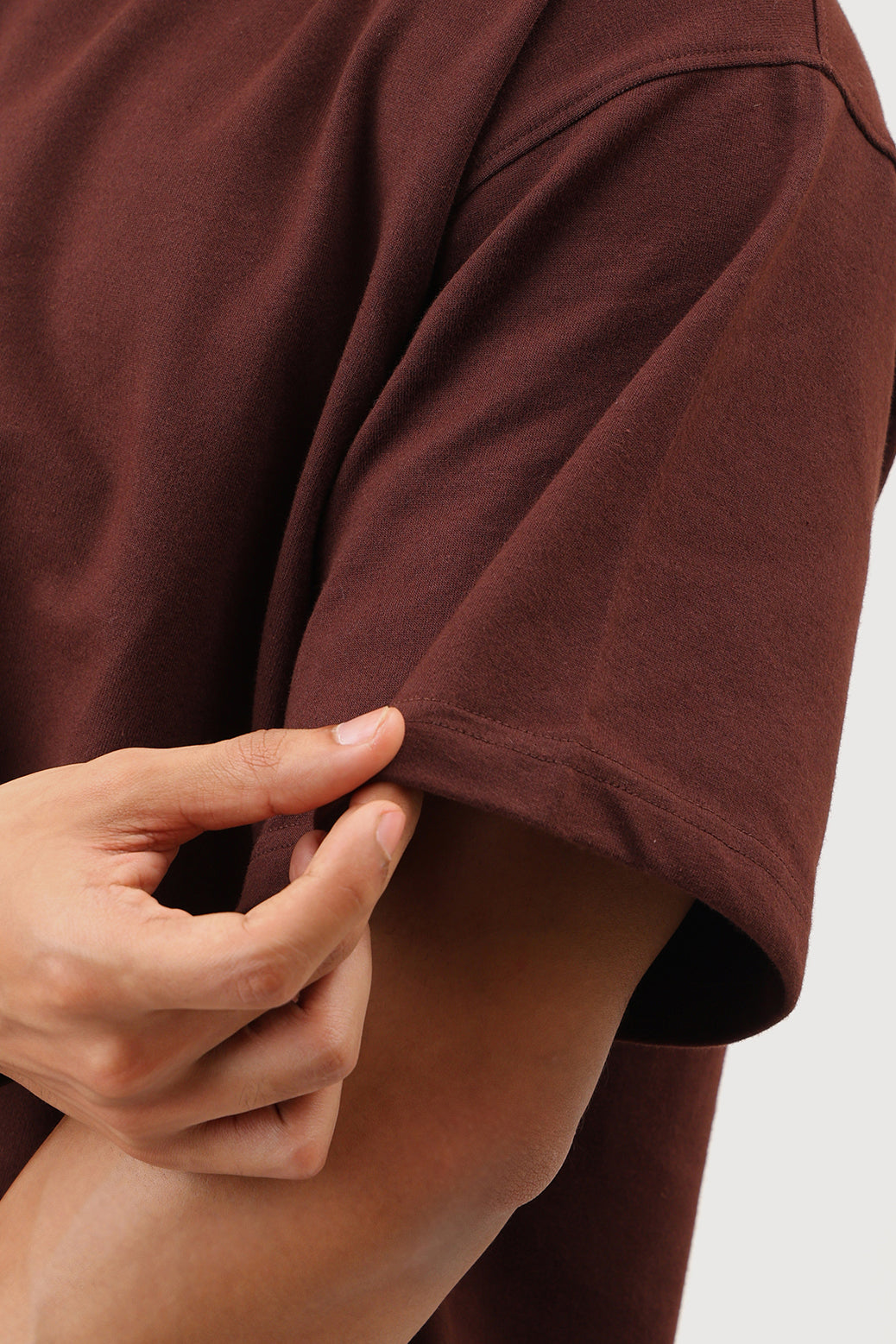 Heavyweight Oversized T-shirt Brown