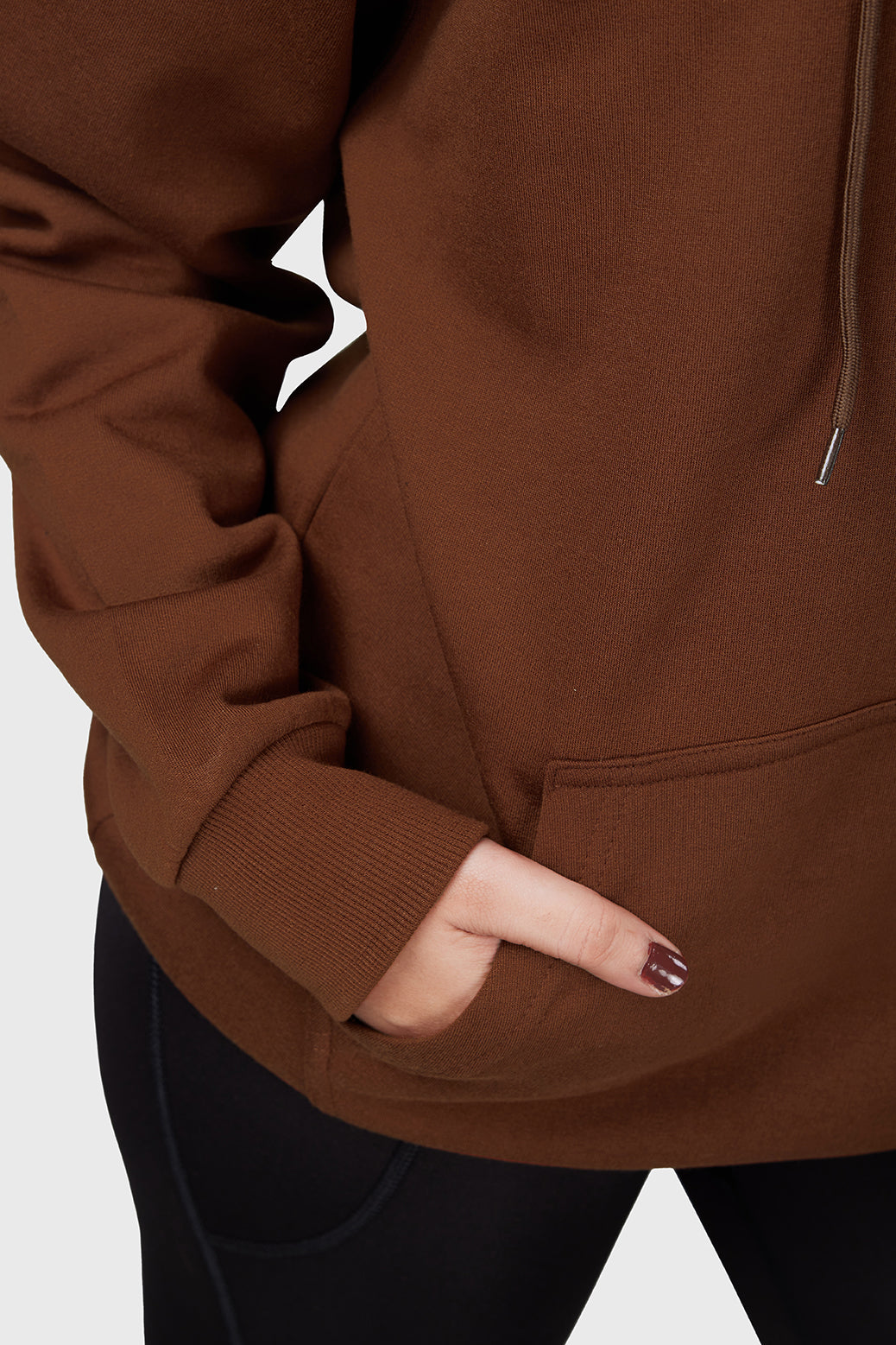 Signature Oversized Hoodie Brown