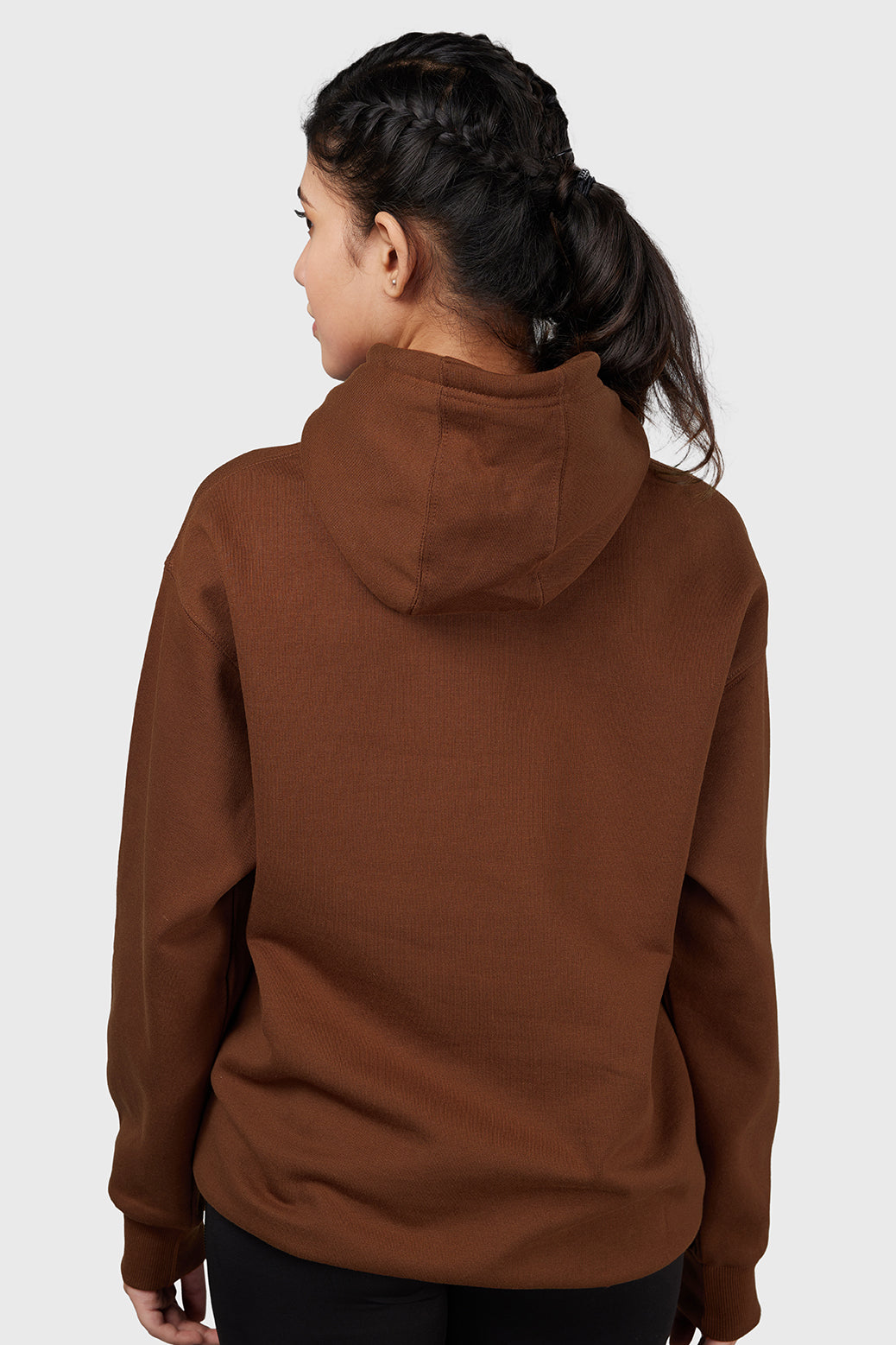 Signature Oversized Hoodie Brown