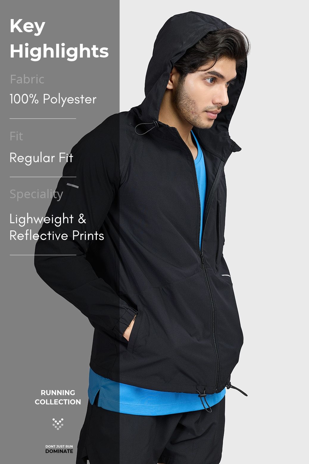 Speed Running Jacket Black