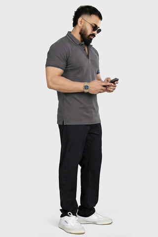 Mark Polo T-shirt Dark Grey