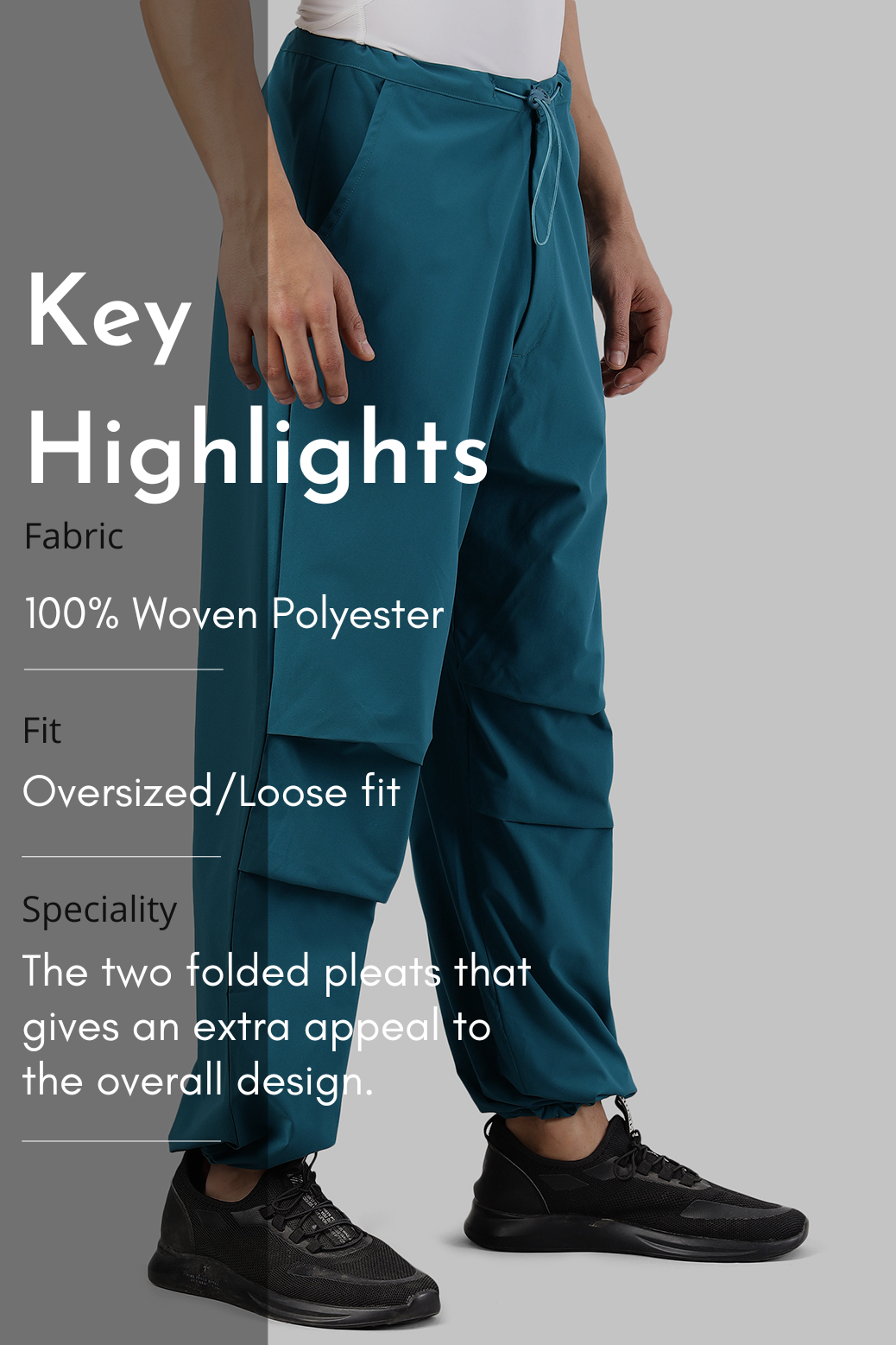 Sublime Parachute Pants Teal