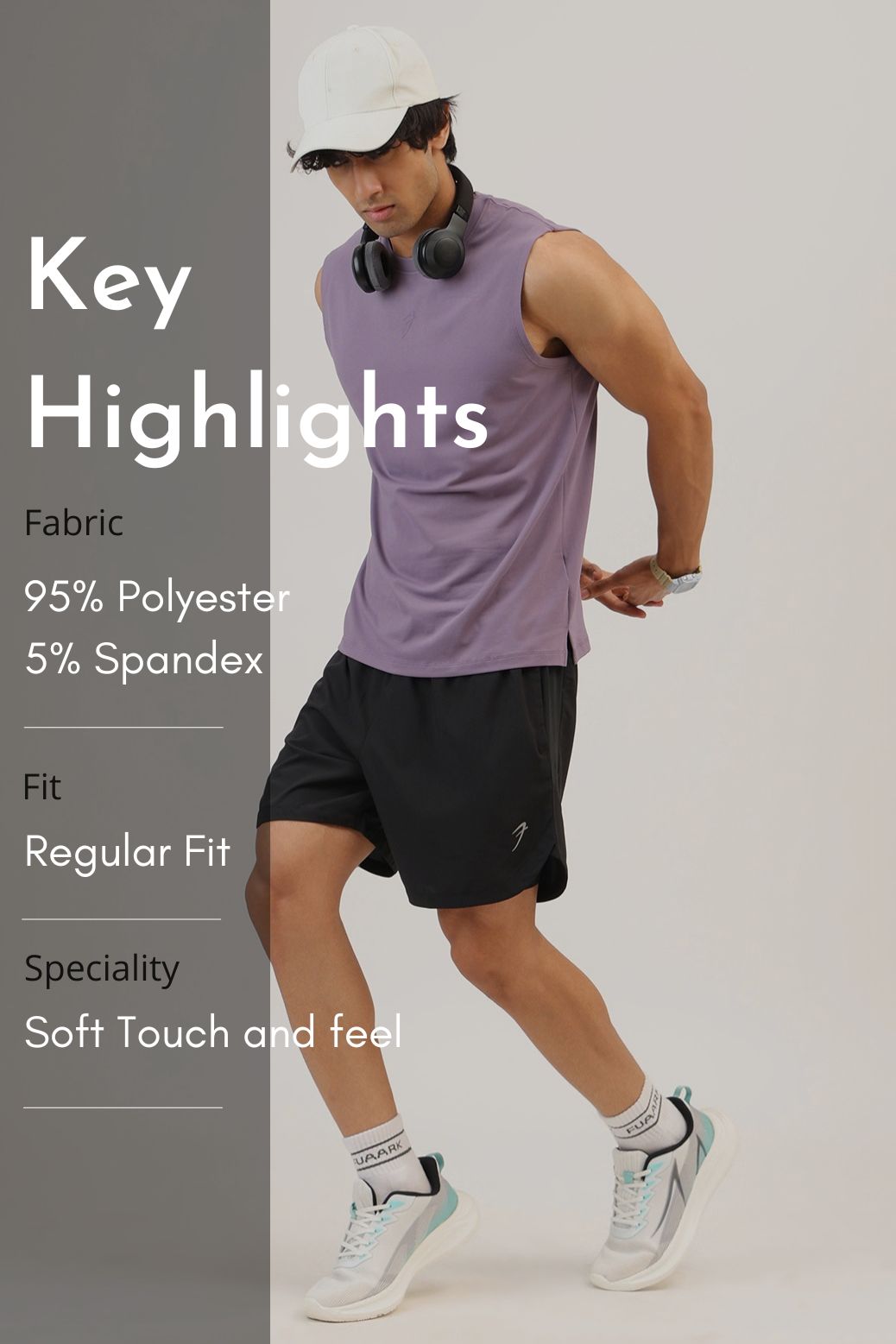 Essential Soft Muscle Tank Purple