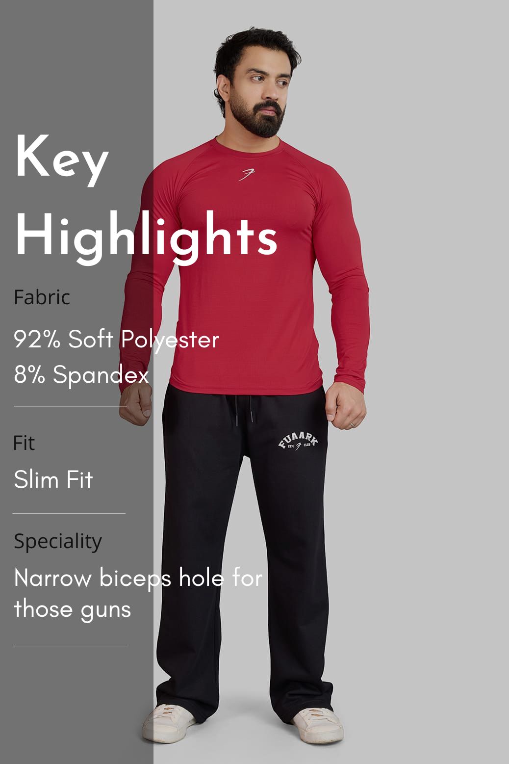 Core Fullsleeves T-shirt Red