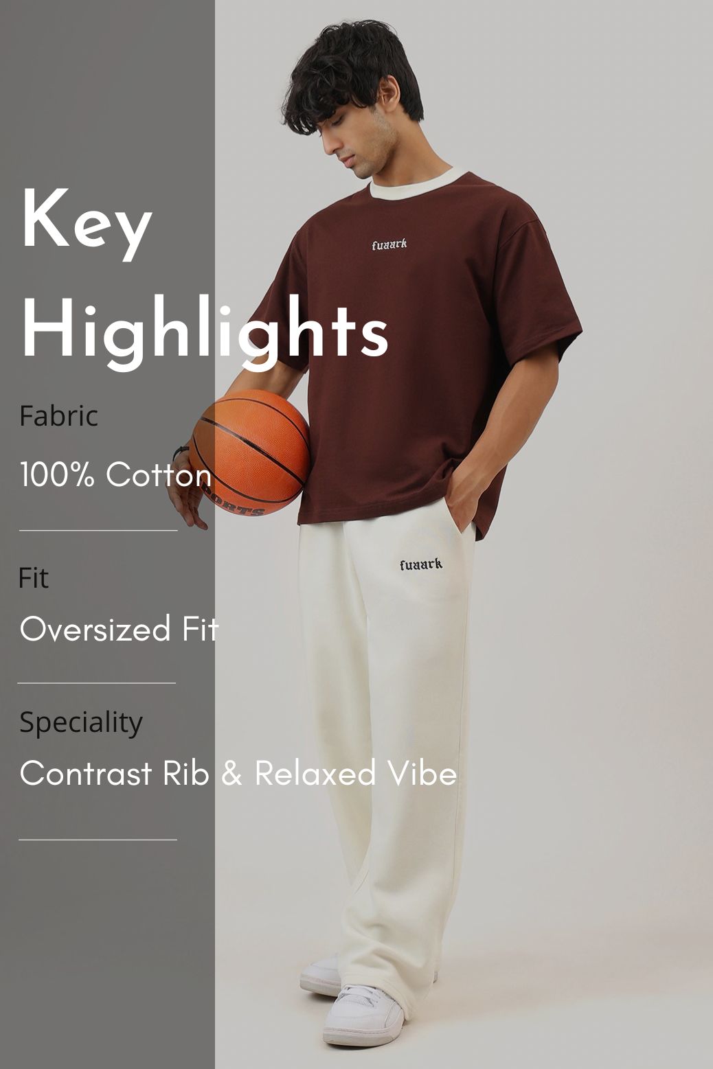Heavyweight Oversized T-shirt Brown