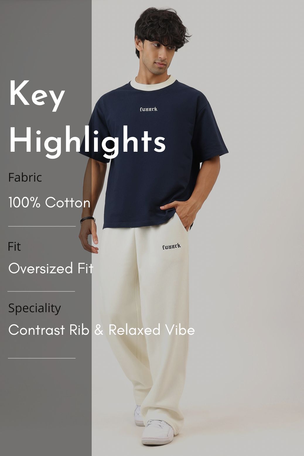Heavyweight Oversized T-shirt Navy